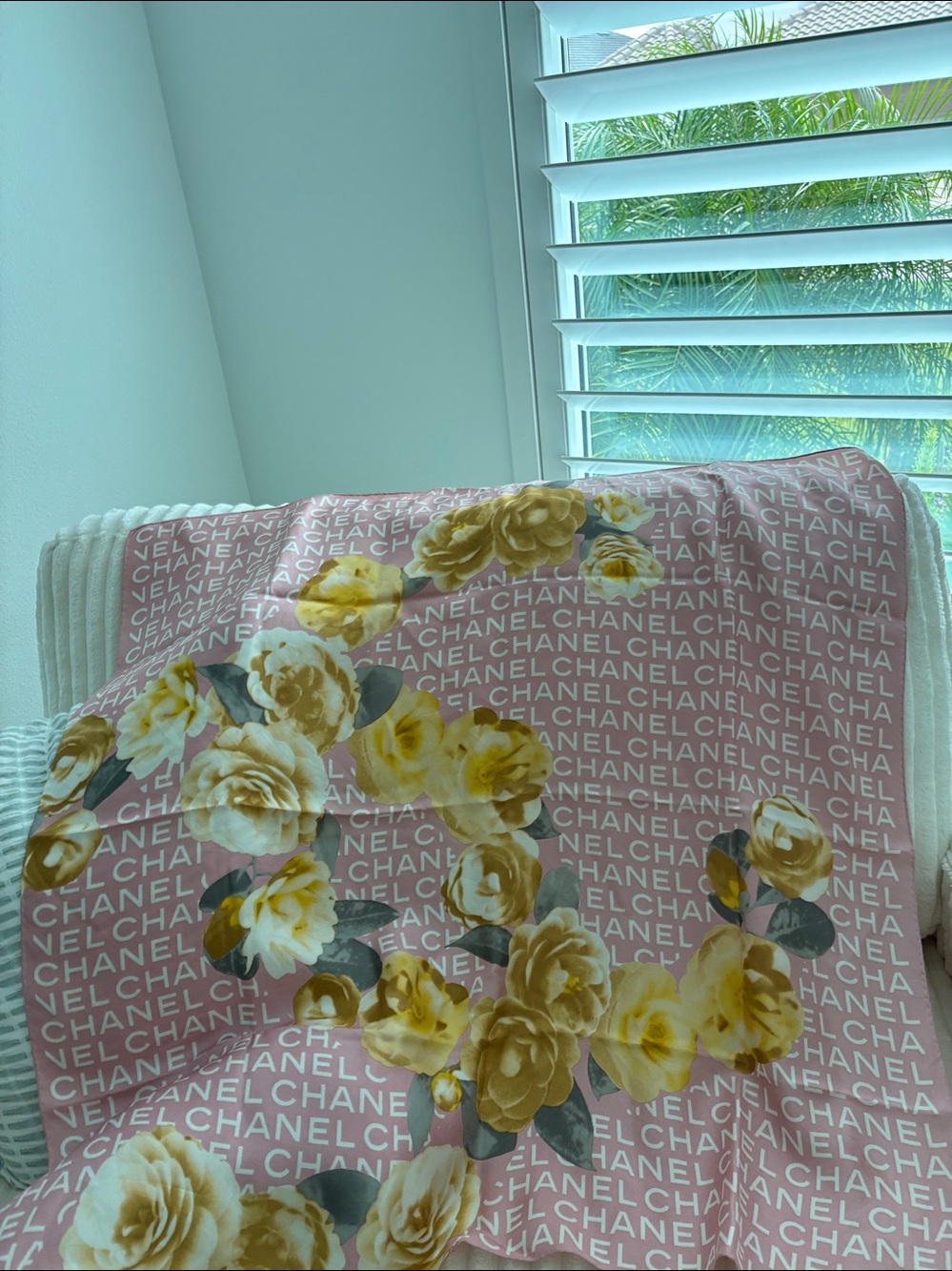 Chanel silk scarf